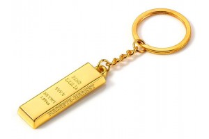 Брелок для ключей "Золотой слиток"