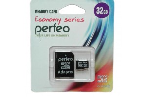 Micro SD 32GB Perfeo с адаптером 10 Class