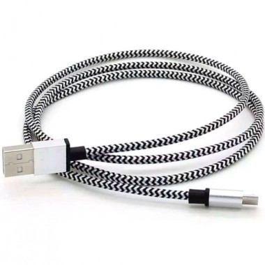 USB кабель в тканевой оплетке mikro