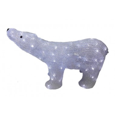 Фигура новогодняя светодиодная «Белый медведь»