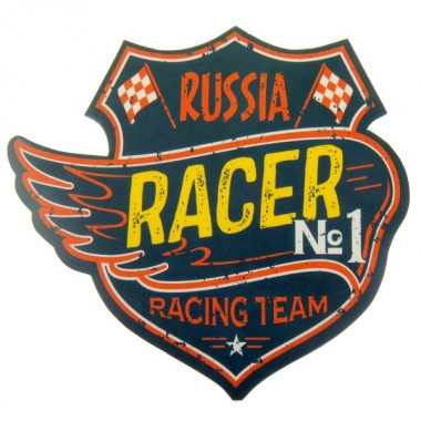 Наклейка на авто "Russia Racer"