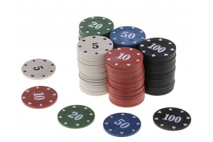 Фишки для покера 100шт
