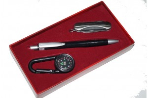 Набор подарочный ручка-компас-мультитул
